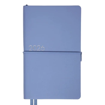 Деловой блокнот датированый 2026 Leo Planner Glory 252631 12х20 см 352 страницы голубой
