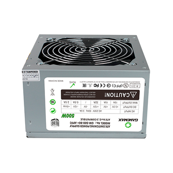 Блок живлення для ПК GameMax GM-500W 80+APFC ATX 2.3 500W 120 мм вентилятор Grey