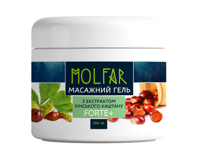 Массажный гель с экстрактом конского каштана FORTE+