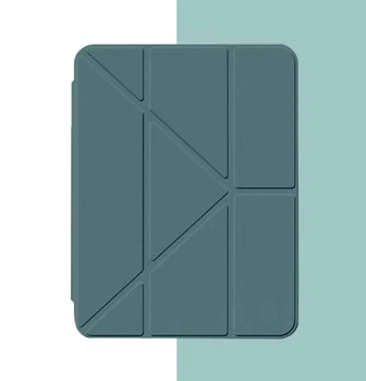 Чохол iPad 10/11 A16 2022-2025 Acrylic Color Frame Transformer Pen Slot pine green