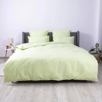 Постельное белье ТЕП Happy Sleep Leafy Luxe полуторное наволочки 50х70 см Салатовый (16520150215)