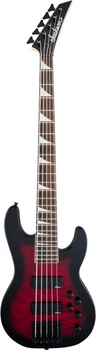 Бас-гитара Jackson JS Series Concert Bass JS3VQ Tranparent Red Burst