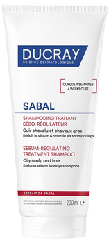 Szampon do włosów Ducray Sabal leczniczy regulujący wydzielanie sebum 200 ml (3282770397291)