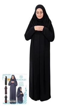 Сукня Для Намазу Maradi Namaz Elbisesi Цілісне One Size Чорний