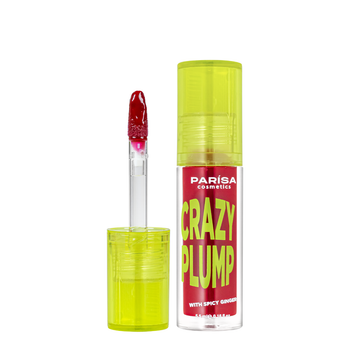 Блеск-плампер для объема губ Parisa Cosmetics Crazy Plump, 5,5 мл , 106 Iconic red Красный