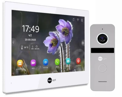 Комплект Wi-Fi видеодомофона Neolight Alpha Hybrid HD Kit Silver (Alpha Hybrid + Solo FHD)