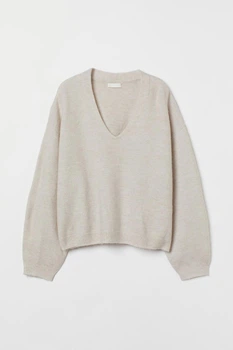 Жіночий пуловер H&M 200984-2 L(175/104) сірий (2000004667559)