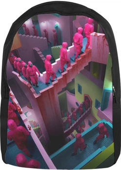 Рюкзак 3D Лестница из Сериала Игра в Кальмара Розмір 28x38см
