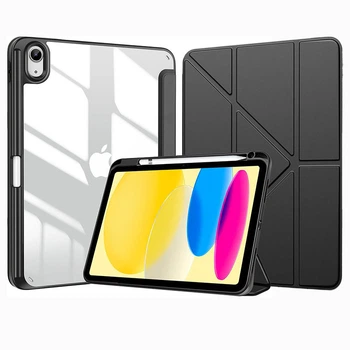 Чохол Clear Acrylic для iPad 11 (2025) / iPad 10 (2022) 10.9" Y-Type з місцем для стілусу чорний