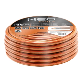 Шланг NEO Tools 15-800 Economic, діаметр 1/2", длина 20 м, 4-шаровий, довговічний NEO Tools