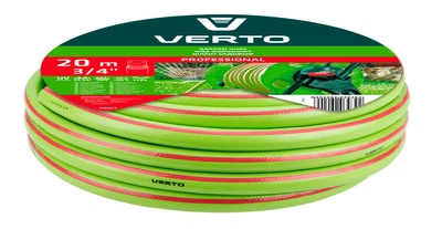 Шланг для поливу Verto 15G823 Professional 3/4" x 20 м, міцний та надійний Verto