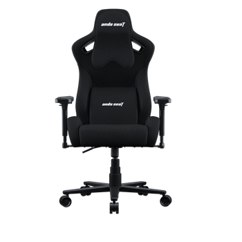 Игровое кресло Anda Seat Kaiser Frontier Fabric Black Size XL нагрузка до 180 кг, лён, пена, гарантия 24 мес, наклон спинки 155 °, рост до 200 см