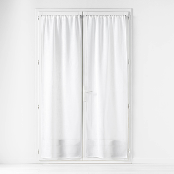 Zestaw firan Douceur d'intérieur Carlin z efektem lnu 70 x 200 cm 2 szt (3574386276368)