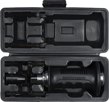 Викрутка реверсивна ударна Yato YT-28003 L= 175 тріщатка 6 насадок CrV (5906083004933)