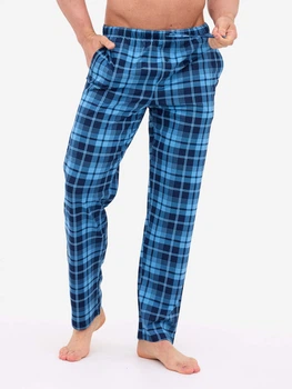Пижамные штаны мужские хлопковые Cornette Mens sleepwear 691-62 B25 L Голубо-синие (5902458272556)