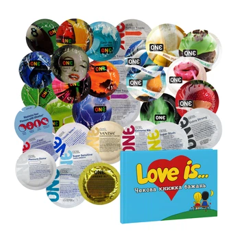 Набір One Презервативи Love Box 30 шт + Чекова книжка Love is (ROZ6501053676)