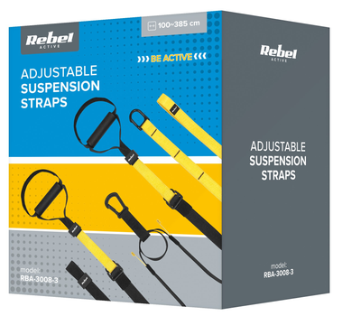 Taśmy treningowe pasy do ćwiczeń Rebel Active TRX P3-3 (5901890098816)