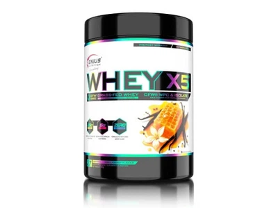 Whey-X5 Genius Nutrition (900 грамів) Смак Медова ваніль