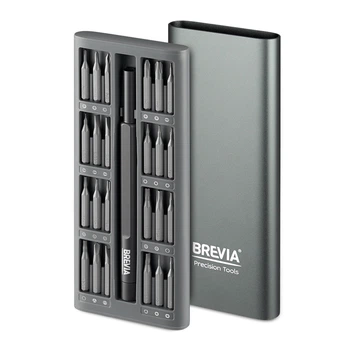 Викрутка Brevia з комплектом насадок для точних робіт 24в1 55024MMC