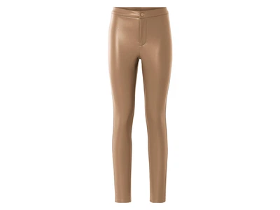 Легинсы с искусственной кожы для женщины Esmara LYCRA® 457022 40(M) Бежевый