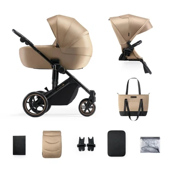 Універсальна коляска 2 в 1 Kinderkraft Prime 2 Sandrose Beige, 5902533922871