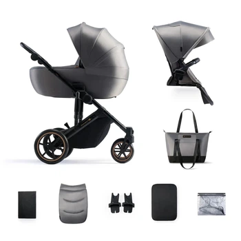 Універсальна коляска 2 в 1 Kinderkraft Prime 2 Shadow Grey, 5902533922932