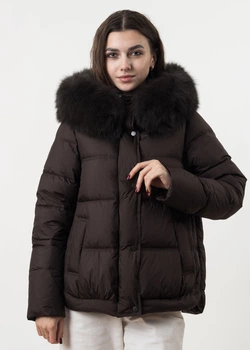 Пуховик Billissimo Шоколадний XL (К899)