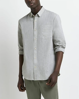 Сорочка River Island зелений-білий RDCGT961 S