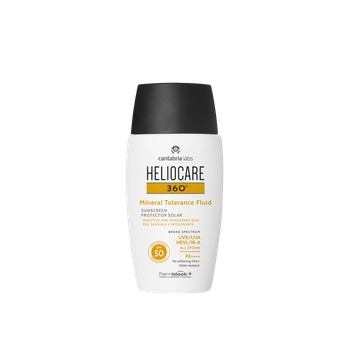Захисний мінеральний крем-флюїд з SPF 50Cantabria Labs Heliocare 360 Mineral Tolerance Fluid SPF 50