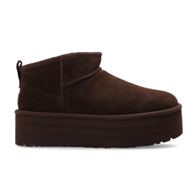 Жіночі уггі Ультра Міні Платформа Шоколадні Замшеві Ugg Ultra Mini Platform Chocolate Suede (37, темно-коричневий)