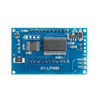 Генератор ШІМ сигналів XY-LPWM 1Гц-150КГц 3.3-30В модуль з ЖК дисплеєм PWM (IN-634156)