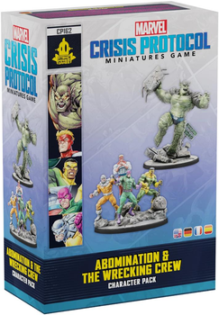 Zestaw figurek do złożenia i pomalowania Atomic Mass Games Marvel: Crisis Protocol - Abomination & Wrecking Crew Character Pack (841333127428)
