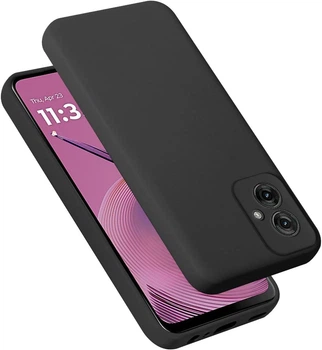 Чохол Fiji Full Soft Premium для Motorola G55 протиударний бампер з мікрофіброю Black