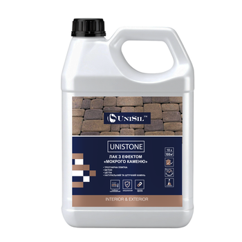 Лак акриловый для камня Unistone Unisil 10 л