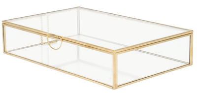 Szkatułka na biżuterię Homla Grazia Złota 20 x 12 x 5 cm (5902869978511)