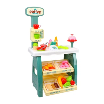 Игровой набор "Technok Toys", "Кофейня" 9765, 50 × 39 × 87 см, продукты, касса, деньги, терминал, свет, звук