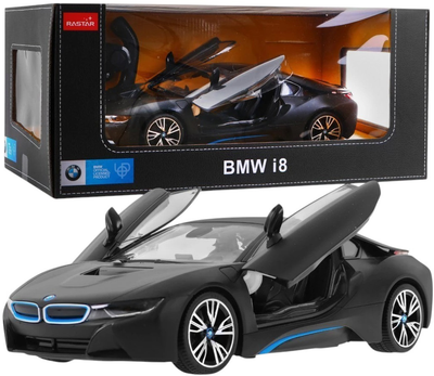 Samochód zdalnie sterowany Rastar BMW i8 Czarny (5903864900620)