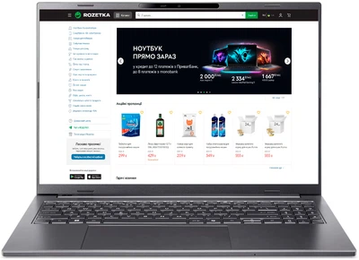 Ноутбук Acer Aspire 16 AI A16-52M-58YV (NX.JS7EU.002) Steel Gray