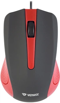 Миша Yenkee Suva USB Black/Red YMS 1015RD (8590669176908)