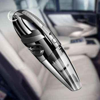 Пылесос автомобильный беспроводной с насадками и гибким шлангом Vacuum Cleaner 50 Вт, аккумуляторный ручной мини-пылесос для уборки авто, дома, мебели, клавиатуры, USB зарядка Черный, YRV-035