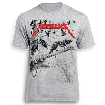 Футболка Talisman Metallica (guitar with ravens) Меланж L (TSRW116)