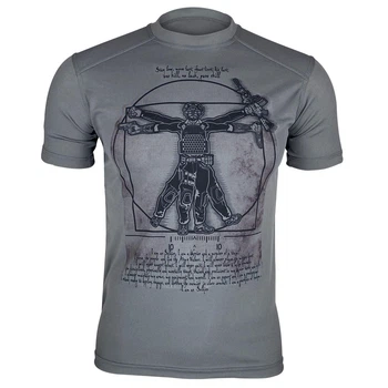 Футболка Kramatan Da Vinci Soldier Серый М