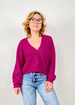 Жіночий кардиган H&M 707876-2 L(175/104) фіолетовий (2000004898540)