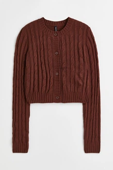Жіночий кардиган H&M 209414-3 XS(160/80) коричневий (2094140002)