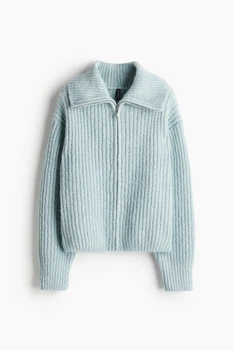 Жіночий кардиган H&M 211276-2 XS(160/80) блакитний (2112760002)