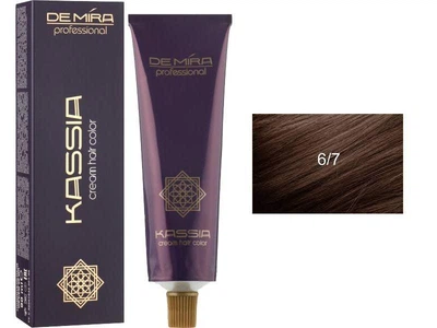 Крем-краска для волос 6/7 Темно-русый коричневый Demira Cream Hair Color Kassia 90 мл