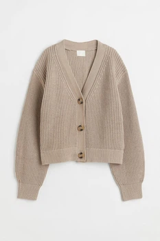 Жіночий кардиган H&M 202681-4 L(175/104) бежевий (2026810005)