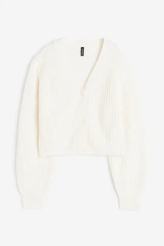 Жіночий кардиган H&M 206538-4 XS(160/80) молочний (2065380002)