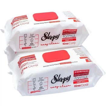 Влажные салфетки для уборки Sleepy Easy Clean Cherry 100 шт.