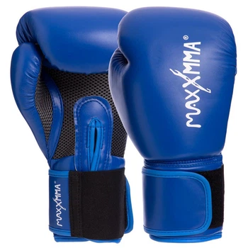 Перчатки для бокса и единоборств MaxxMMA GB01S Blue-White 10 унций